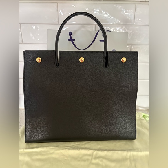 Burberry Black Leather Tote Bag - Picture 3 of 8
